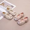 Meisjes buigen prinsesschoenen kinderen peuters sandalen bruiloft feestjurk schoen voorjaar herfst zachte zool waterdiamant leer kinderen dans uitvoeringsschoenen a9qh#