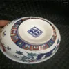 Figurine decorative cinese Old Blue and White Porcelain Bowl