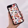 Wildflower siliconen rubber telefoonhoes voor iPhone 6 6s 7 8 plus x xs xr 11 12 13 14 Mini Pro Max Fruit Tart