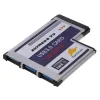 Carte 3 porta USB 3.0 Express Card 54mm Pcmcia Express Card per laptop Nuovo