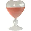 Vases à vin de style coeur en forme de coeur vase en verre 180 ml d'eau de la Corée du Sud décoration de maison aiment boire une femme