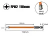 Orange 65/110mm FPH2 Magnetic Special Slotted Cross Screwdriver Bit Driver Professional Electrician Hand Tools Fpz1 Fpz2 Fpz3