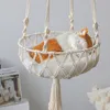 Cats Hammock Breathable Cozy Cone Shaped Hanging Green Cute Bed Kitty Resting Seat Pet Accessories Cats Hammock Hanging Bed