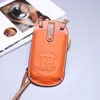 HEMSEM Cowhide Phone Case Universal Leather Mini Bag Adjustable Shoulder Strap 2 Card Holder for iPhone 14 15 PRO Max Accesories