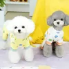 Appareils pour chien motif animal saut à saut de combinaison de pyjamas purs coton animal de compagnie chiot chiot chat pijamas pour les petits chiens dockhund xl