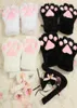 Leuke Neko Cat Girl Sweet Kitten Cat Maid Roleplay Anime Cat Ears Set pluche Paw Ear Tie Tie Party Haar Decoratie 2 C190211874379