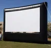 Opblaasbare uitspraken Large Outdoor 30x17ft opblaasbaar filmscherm Projectie Backyard Garden Film TV Cinema Theatre met blower1906991