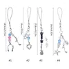 Keychains Sweet Cool Earphone Notes Star Guitar Charm Pendant Phone Straps Pocket Keychain Strap Hanging Decoration For Bag Purse