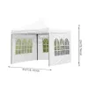 Tenda da esterno da 1 pc Oxford in tessuto laterale Muratura pioggia antiproierpro prova da giardino da giardino Scheda da giardino senza telaio top a baldacchino