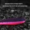 20PCS 63mm High Quality Worm Bait Artificial Soft Bait Ultralight Tail Pesca Silicone Fishing Lure For Carp Bass Fishing