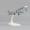 Metal Aircraft Model 20 CM 1 400 USA B777 Replikalegering Material med landningsutrustning Toys Collectibles Birthday Present 240328