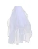 Veaux de mariée fleur girl girl mantille deux couches Communion de mariage avec peigne Veil blanc6130732