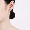 Your Yilu Has S925 Pure Sier Ear Nails. Womens Tanabata Gives Their Girlfriend Earrings. Classic Four Claw 50 Points Mo Sangshi Earrings