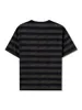 Kvinnors T-skjortor Kvinnor Lose Summer Tops Cartoon Mönster Stripe Print Kort ärm V-Neck Casual T-Shirt Clubwear