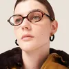 Solglasögon 2024 Vintage Oval Small Frame Glasses Women Fashion for Female Anti Blue Light Retro Round Eyewear