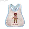 Bibs Burp Tissu 1 pcs lytwtws nourrissons kawaii animaux tout-petits burp garçons filles nouveau-nés noueurs bandana baby kids bibs trucs foulard tablier y240412