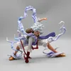 Comics Heroes One Piece Anime Figures Nika Luffy Gear 5th Action Figure Gear 5 Sun God PVC Figurine Gk Statue Model Decoration Collectible Toy 240413