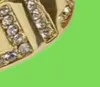 Fashion Gold Letter Ring Pake for Woman Personality Party Party Wedding Amantes do casamento Anéis de noivado de jóias com caixa NRJ6681105