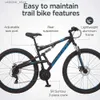 Bikes Ride-ons S29 Mens and Womens Mountain Bike Roues de 29 pouces Cadre en aluminium double suspension Disc mécanique Brakescycling L47