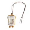 Supports de cartes Sac en casque dessin animé pain pain sac à main le support d'idol coréen expression petite poupée itabag cadeau de suspension de cou transparent