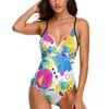 Swimwear femminile Memphis Swimsuit Grid Minimal 80s VIBES Push Up Up One Piece Scow Out Bareding costumi da bagno retrò Design Beach Outfits