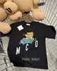 Yaz Çocukları Lüks Tasarımcı Bebek Tişörtleri Kız Erkek Gömlek Ayı Desen Tees Bahar Kısa Kollu Çocuk Giysileri Takım Giyim