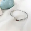 Bangle mode stijlvolle meisjes buigen boog watergolfpatroon openen eenvoudige armband vrouwen geschenk sieraden