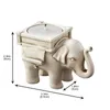 Bandlers Vintage Small Elephant Candlestick Animal Lucky Retro souhaitant le titulaire de thé pour le mariage Gift Home Decor