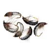 6Pcs/Set #12 Realistic Nymph Scud Fly For Trout Fishing Artificial Insect Bait Lure Simulated Scud Worm Fishing Lure