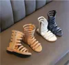 Roman Sandals Sommer Kinder Mädchen Hollow Open Tobe Models High helfen Sandalen nicht zu gleitenden Schuhen 3 Farben74902028950000