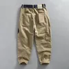 Herenbroek Japanse vracht Vintage Patchwork Baggy broek Wijdbenige en veelzijdige mannelijke veer rechte pantalons
