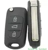 Helt nytt oklippt blad 3 -knappar Remote Case FOB för Hyundai i30 I35 Ersättning Flip Car Key Shell Cover med Symbol7568063