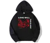 Rapper Lil Peep Love Will Tear nas rozdzielni z kapturem Hip Hop Streetswear Bluzy Mężczyźni Mężczyzny Zima Zimowa Bluzy Graphic G122295390368