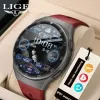 Watches Lige Fashion Smart Watch Men IP67 Waterproof Sports Fitness Tracker Bluetooth Call Health Monitor Smartwatch för iOS Android