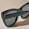 A131 óculos de sol ao ar livre feminino designer Cateye Fashion Acetato Driving Trip Black Girl Sun Glasses Lunette de Soleil Femme Luxe