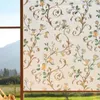 Colori adesivi per finestre PEONY 3D COPERCHIO CHIEDE CHIEDE NO-GUUE STATICE Privacy decorativo STATICHE DECORATIVA 40/45/50/60/75/80 200 cm