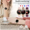 Observa a tela de telha amável relógio inteligente freqüência cardíaca Blood Oxygen Fashion Ladies Bracelet 2023 Bluetooth Call SmartWatch Womoen para Android iOS