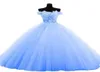 New Sexy Real Po Off The Shoulder Ball Gown Quinceanera Dresses With Beads Sweet 16 Prom Pageant Debutante Dress Party Gown QC15402894