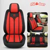 Car Seat Covers Cover Front/Rear Vehicle Cushion Not Moves Universal Pu Leather Black/Red Non-Slide For Peugeo 308 F2 X45