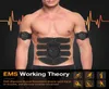 Ny EMS Abdominal muskelövare Trainer Smart ABS Stimulator Fitness Gym ABS Stickers Pad Body Loss Slimming Massager unisex1998435