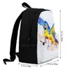 Zaino della giungla per la borsa da viaggio per laptop per la scuola studentesca Griffin Griffon Parrot Fantasy Bird Cool Cacadoo