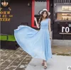 Abiti casual Donne sexy Donne eleganti in chiffon maxi in pizzo vestito Vestido de festa Bandage Sundidresspageant Princess Party Long