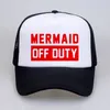 Ball Caps Summer Men Women Baseball Fashion Mermaid Off Duty Cap Letters Cool Mesh Net Trucker Dad Hat