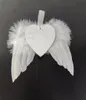 Ornement de sublimation des ailes de plumes mdf pendentif en bois Noël sublimé des blancs anges ange côté côtés ornements 2311495