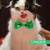 Hondenkragen 5 pc's huisdier stropdas banden Honden Holiday Cat Bow-Tie verstelbare boog-knoop St Patrick's