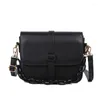 Bag SWDF 2024 Fashion Women Shoulder Small Simple Lady Diagonal PU Leather Young Girl Daily Bags Candy Colors