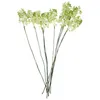装飾的な花10pcs人工緑の茎花柄のアレンジメント植物結婚式の装飾