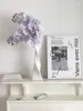 Fiori decorativi 10 teste/ramo Phalaenopsis simulazione di fiori artificiale tavolo da casa decorazione del soggiorno decorazione per matrimoni fai -da -te