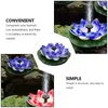 Dekoracje ogrodowe rośliny Lotus Fountain Pond Ozdoba modelowania sceny wystrój sceny Pływający basen słoneczny