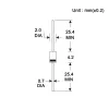 100 PCS 1N4733 1N4733A DO-41 Diode Power Zener 1W 5.1V DO-204AL Axial 1 Watt 5.1 Volt 5V1 en 1N 4733A IN4733A ICYYGO